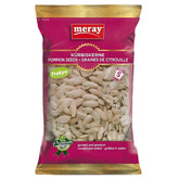 A 200g bag of Meray Pumpkin Seeds Roasted Salted, with multilingual packaging, offers a wholesome, antioxidant-rich snack.